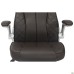 Parker executive chair, brown faux leather