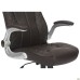 Parker executive chair, brown faux leather