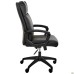 Lincoln executive chair, black faux leather