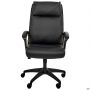 Lincoln executive chair, black faux leather