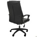 Lincoln executive chair, black faux leather