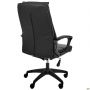 Lincoln executive chair, black faux leather
