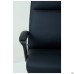 Lincoln executive chair, black faux leather