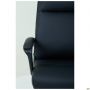 Lincoln executive chair, black faux leather