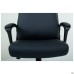 Lincoln executive chair, black faux leather