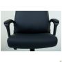Lincoln executive chair, black faux leather