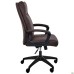Lincoln executive chair, chocolate faux leather
