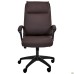 Lincoln executive chair, chocolate faux leather