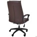 Lincoln executive chair, chocolate faux leather