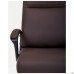 Lincoln executive chair, chocolate faux leather