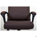 Lincoln executive chair, chocolate faux leather