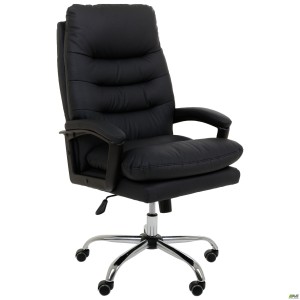 Armani executive chair, black faux leather