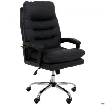 Armani executive chair, black faux leather