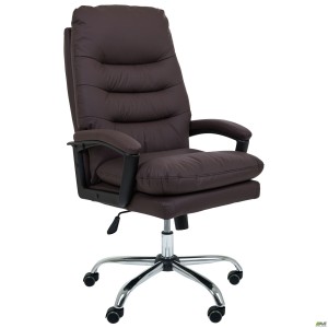Armani executive chair, chocolate faux leather