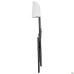 Knox Folding Chair, White Plastic