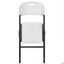 Knox Folding Chair, White Plastic