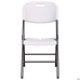 Knox Folding Chair, White Plastic