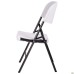Knox Folding Chair, White Plastic