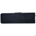 Jilly folding bench, black rattan-effect plastic