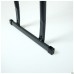 Jilly folding bench, black rattan-effect plastic