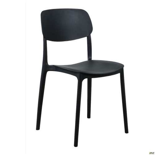 Cooper chair, black plastic