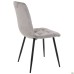 Cherry-C chair, black frame / grey velvet