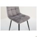 Cherry-C chair, black frame / grey velvet