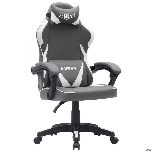 VR Racer Dexter Lambert gray/white gaming chair