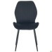 Lily chair, black frame, black velvet