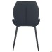 Lily chair, black frame, black velvet