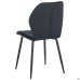 Lily chair, black frame, black velvet