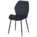 Lily chair, black frame, black velvet