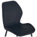 Lily chair, black frame, black velvet