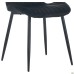 Lily chair, black frame, black velvet