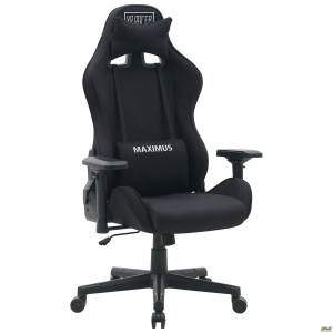 VR Racer Textile Maximus chair, black fabric/black