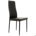 Sicilia chair, black faux leather