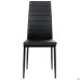 Sicilia chair, black faux leather