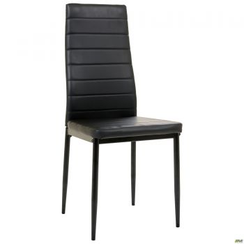 Sicilia chair, black faux leather
