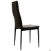 Sicilia chair, black faux leather