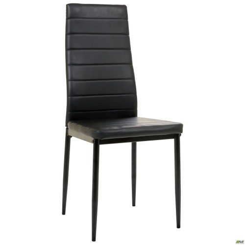 Sicilia chair, black faux leather