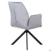 Leonor swivel armchair, light grey velvet