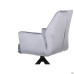 Leonor swivel armchair, light grey velvet