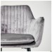 Paula-C armchair, warm grey velvet