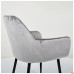 Paula-C armchair, warm grey velvet