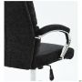 Adams chair, black fabric