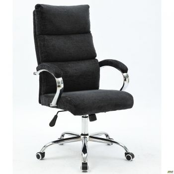 Adams chair, black fabric