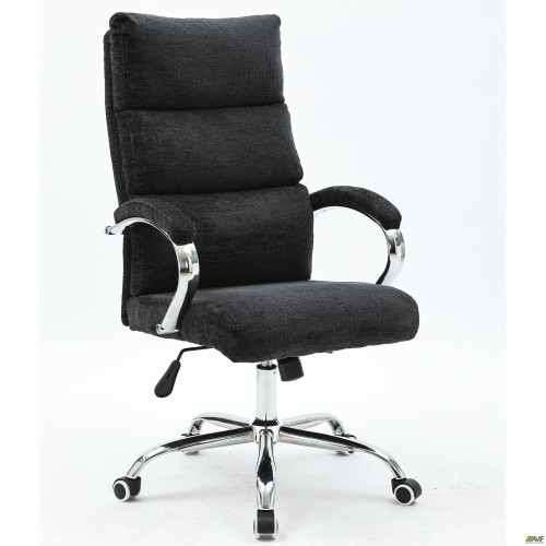 Adams chair, black fabric