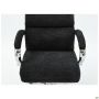 Adams chair, black fabric