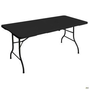 Chrysler-F folding table, black plastic Chrysler-F folding table, black plastic