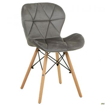Betani-C dining chair, grey velvet